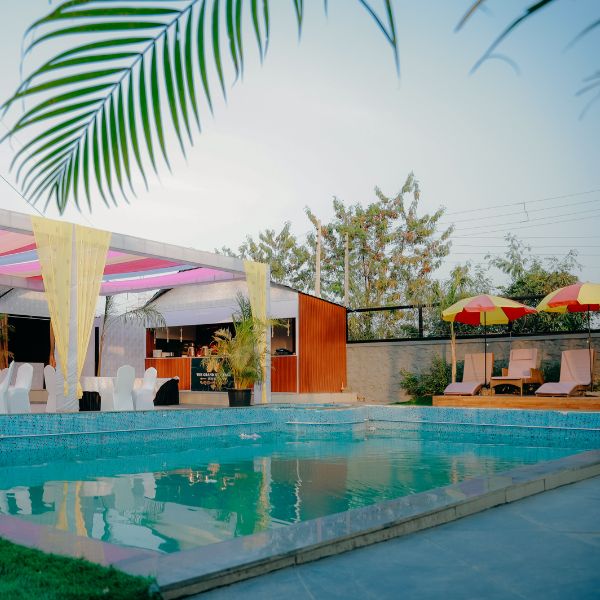 Poolside Haldi Ceremony Venue in Pune