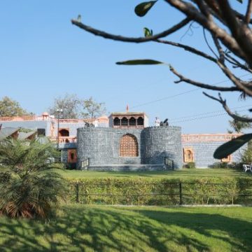 View of Shaniwar Wada from the Peshwa Lawn