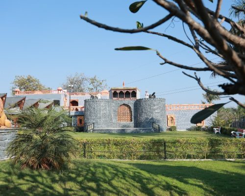 View of Shaniwar Wada from the Peshwa Lawn