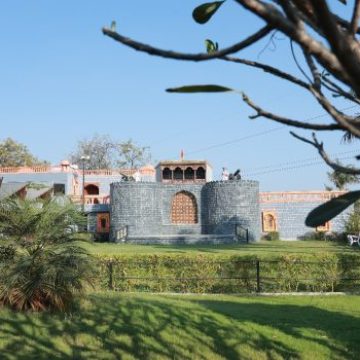 View of Shaniwar Wada from Peshwa Lawn